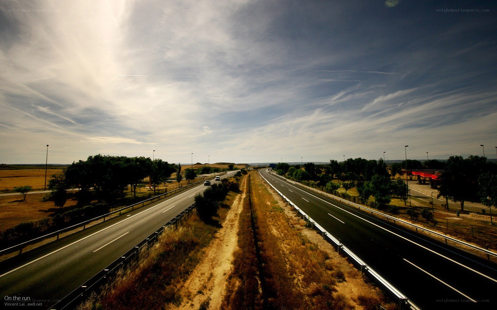 Highway stretching into the distance