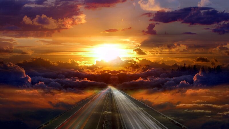 Highway Through Clouds