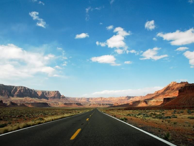Highway Through Desert