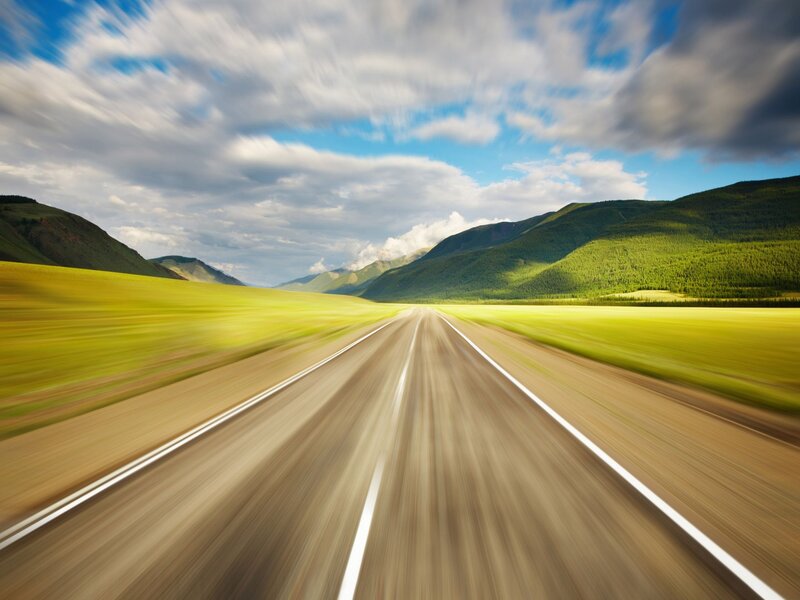 Highway Through Green Valley — Serene
