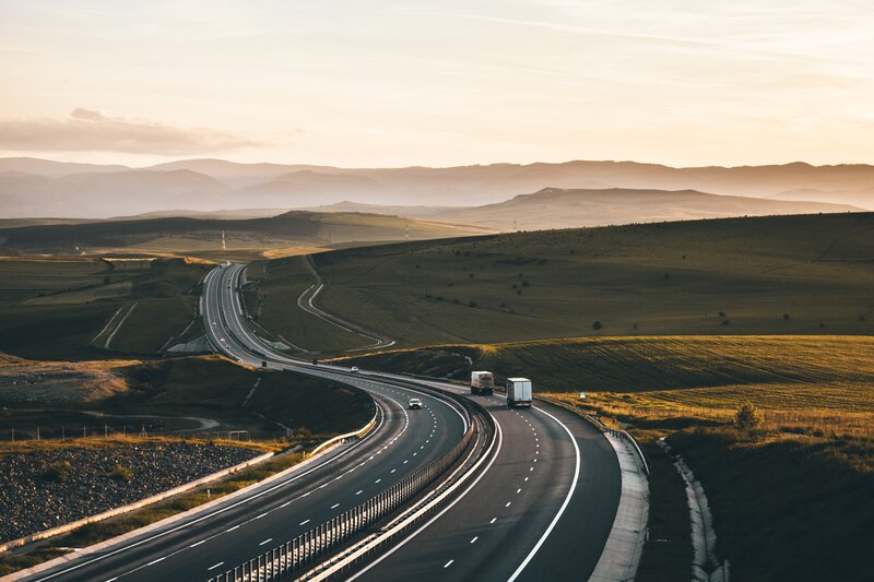 Highway Through Hills — Green