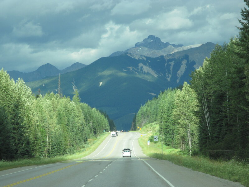 Highway Through Mountain Pass — Green