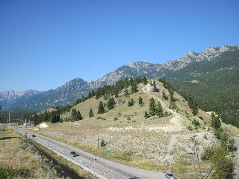 Highway Through Mountain Valley — Blue