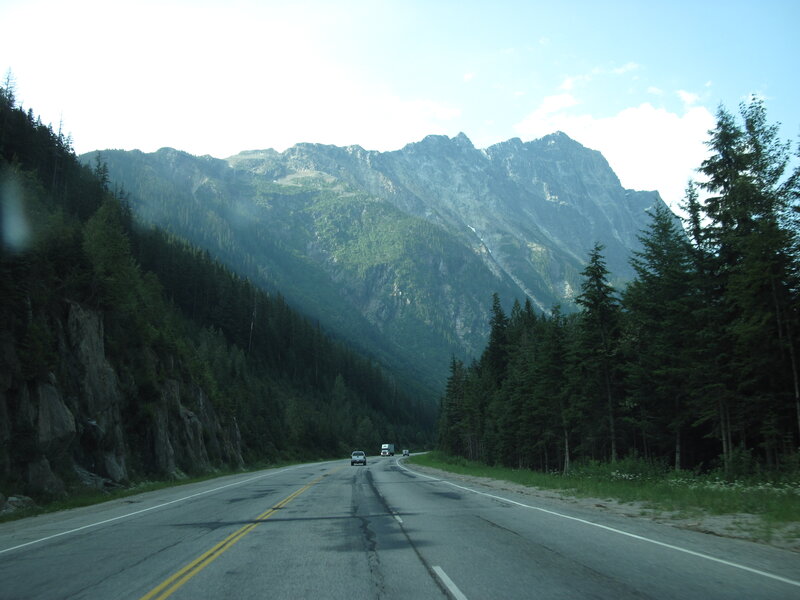 Highway Through Mountain Valley — Green, Serene, Afternoon