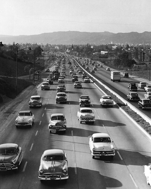 Highway traffic in Los Angeles