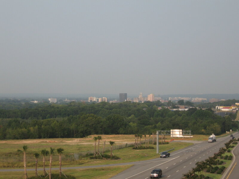 highway view of city skyline