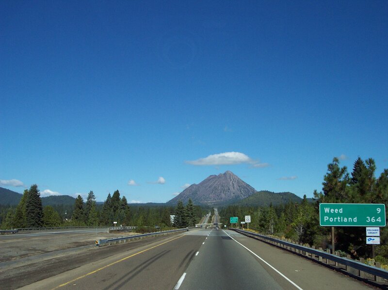 Highway view of Mount Hood