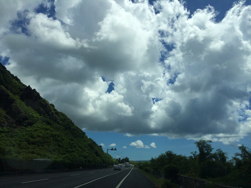 Highway with Cars — Blue, Dramatic