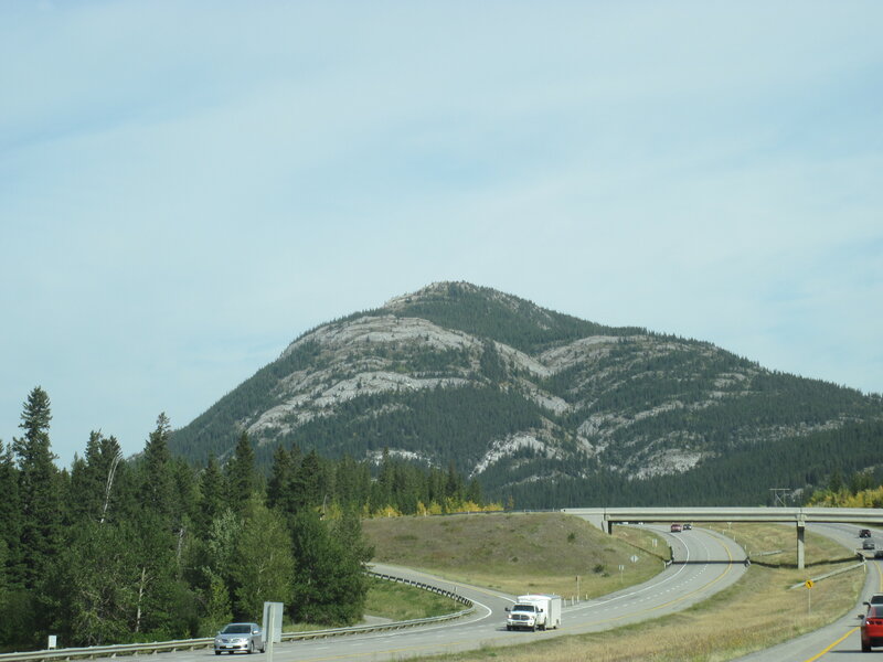 Highway with Mountain — Green
