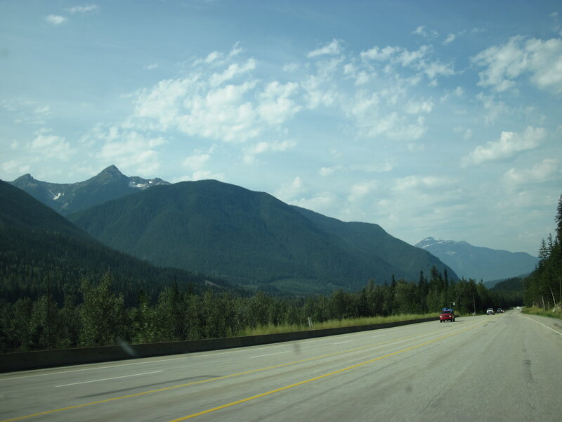 Highway with Mountains — Green