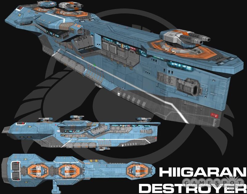 Hiigaran Destroyer concept art