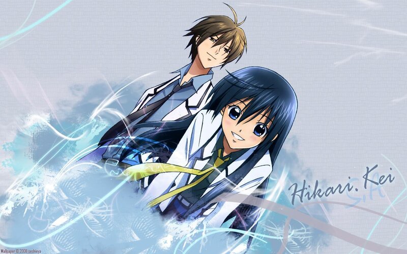 Hikari and Kei anime art