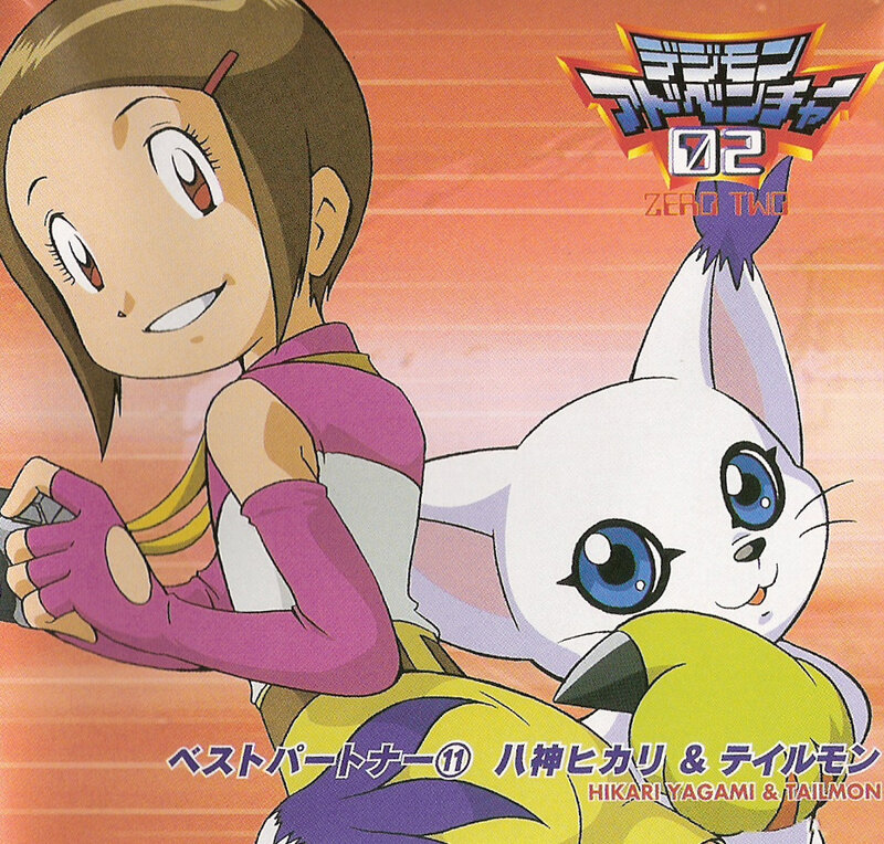 Hikari and Tailmon artwork