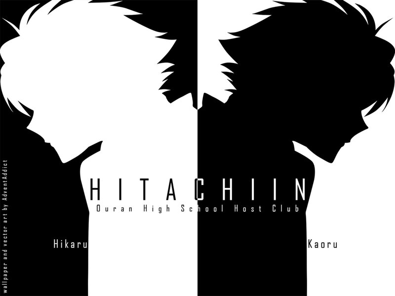 Hikaru and Kaoru silhouette art