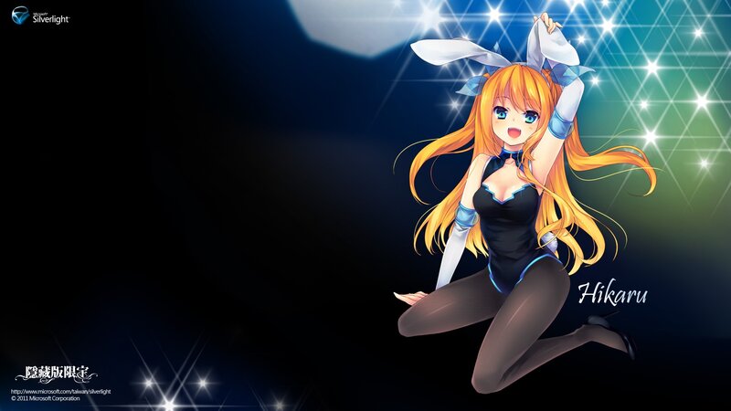 Hikaru in bunny outfit