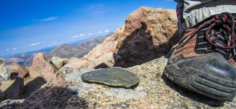 Hiker's Boot on Rock