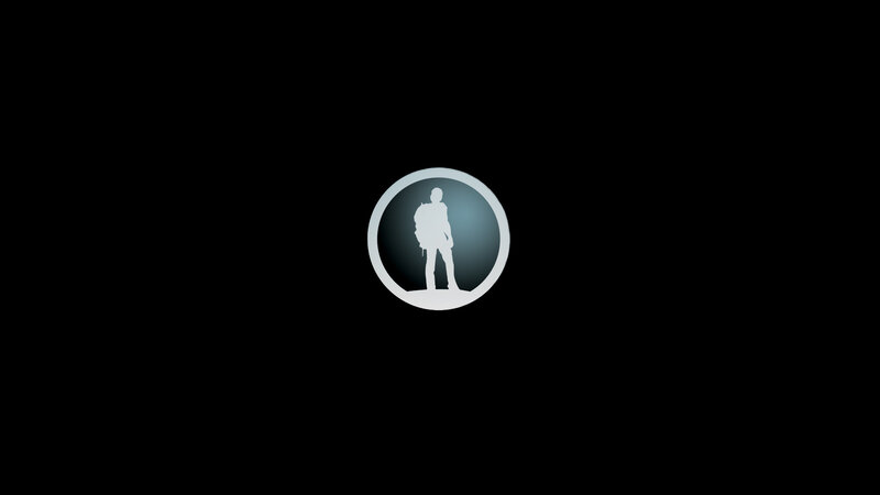 hiker silhouette icon