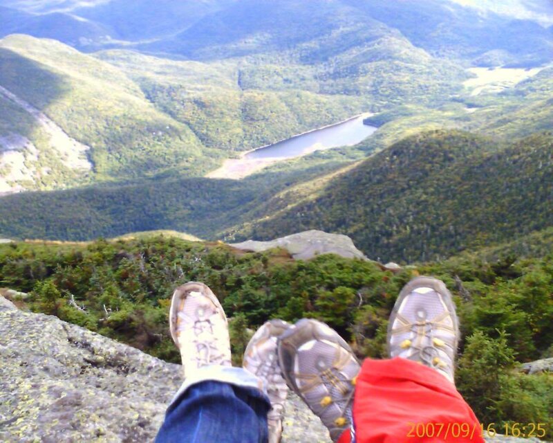 Hikers Feet on Mountain