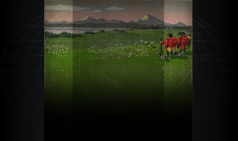 Hikers in a Meadow