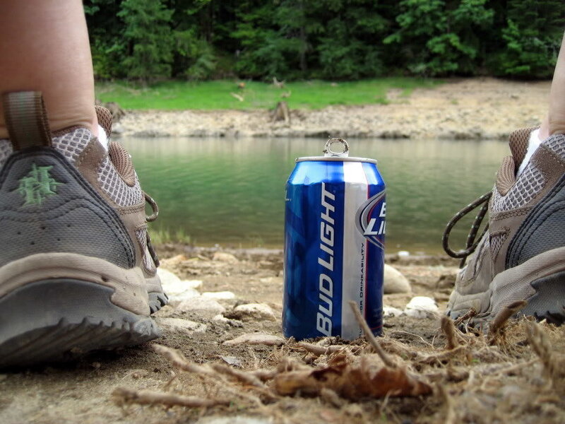 Hiking Boots and Beer Can