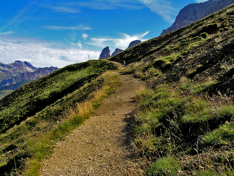 Hiking trail in the mountains