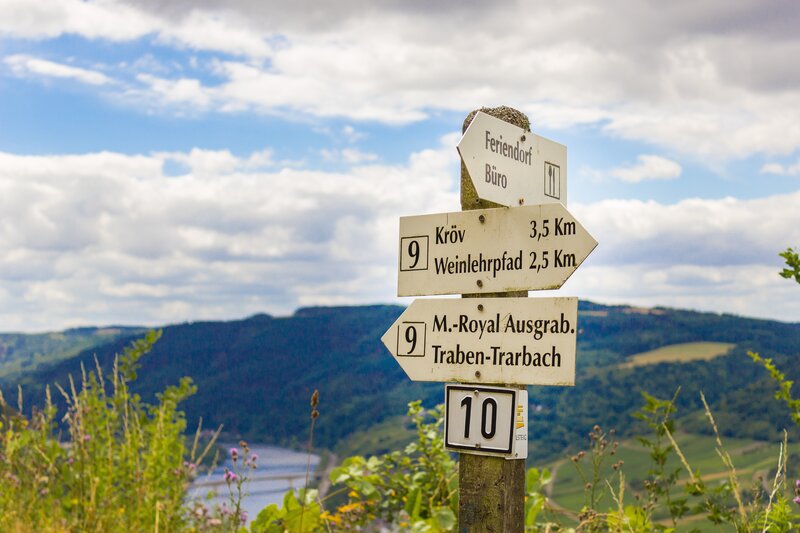 Hiking trail signs in Germany