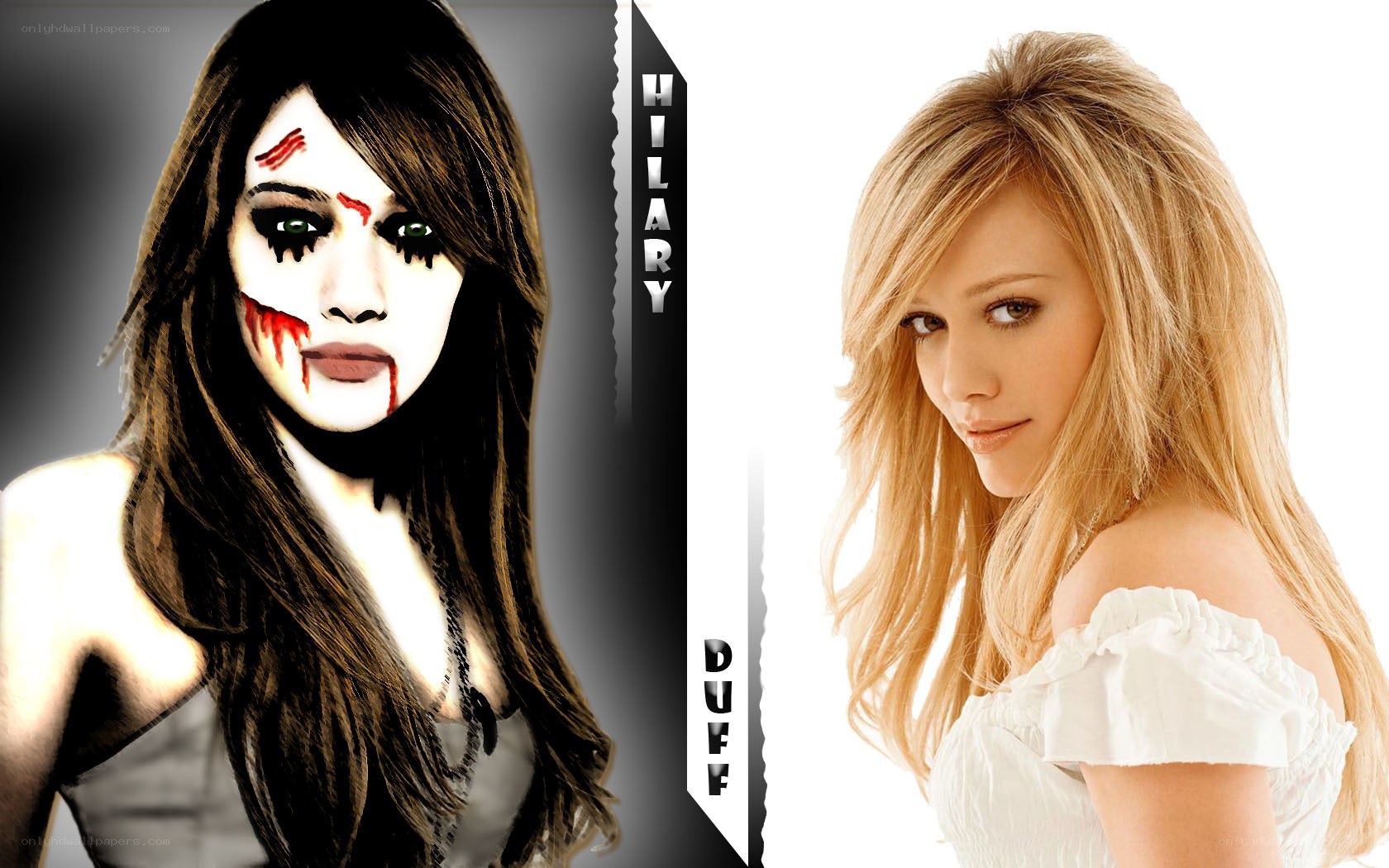 Hilary Duff zombie transformation