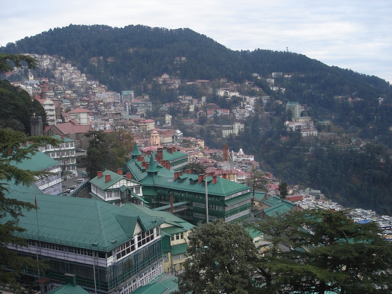 hill station town view