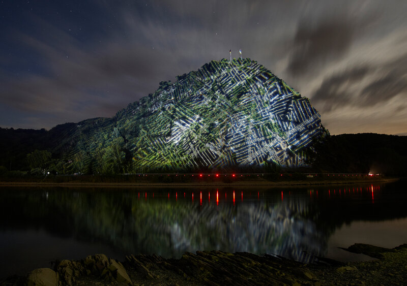 Hill with Light Projection