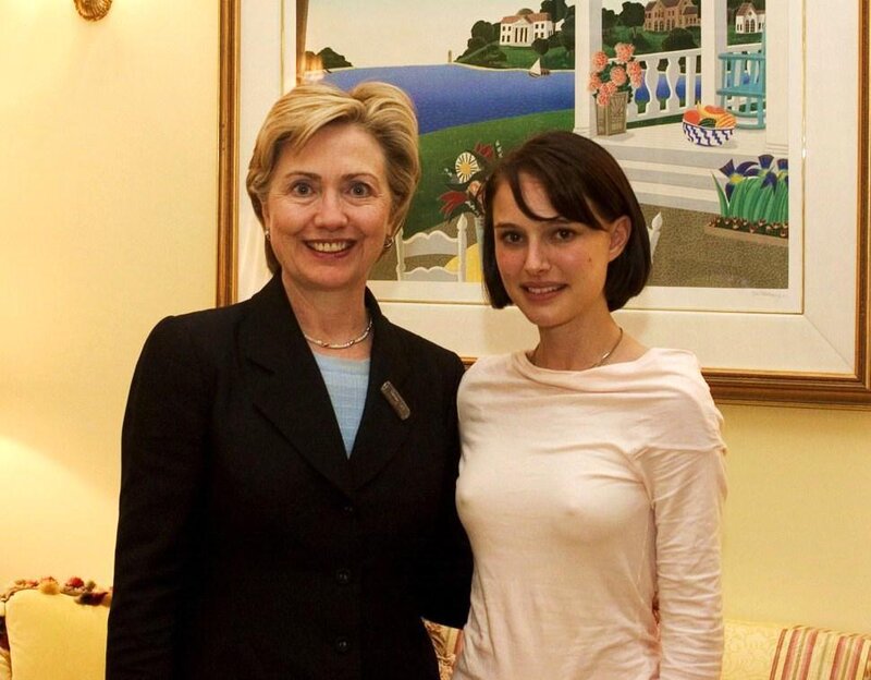 Hillary Clinton and Natalie Portman