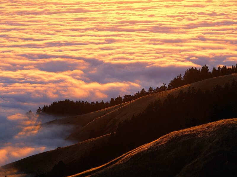 Hills Above Clouds — Orange