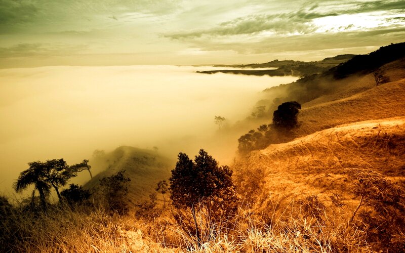 Hills Above Fog Bank