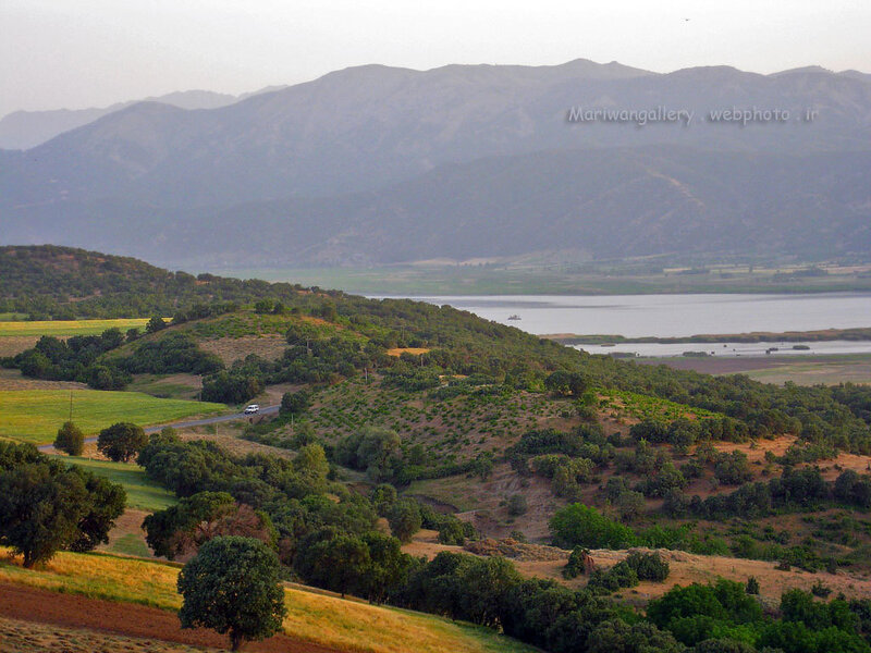 Hills and lake in a valley