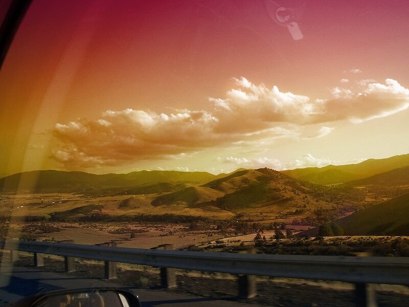 Hills and Mountains at Sunset