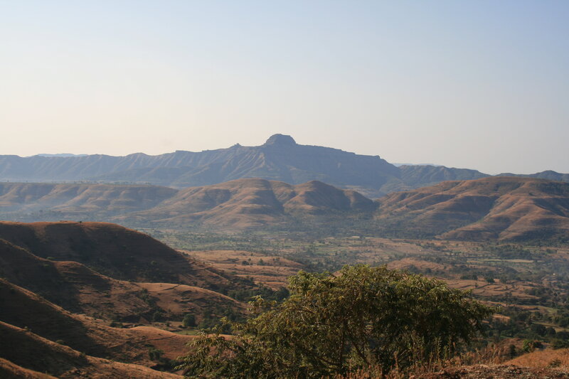 Hills and mountains landscape