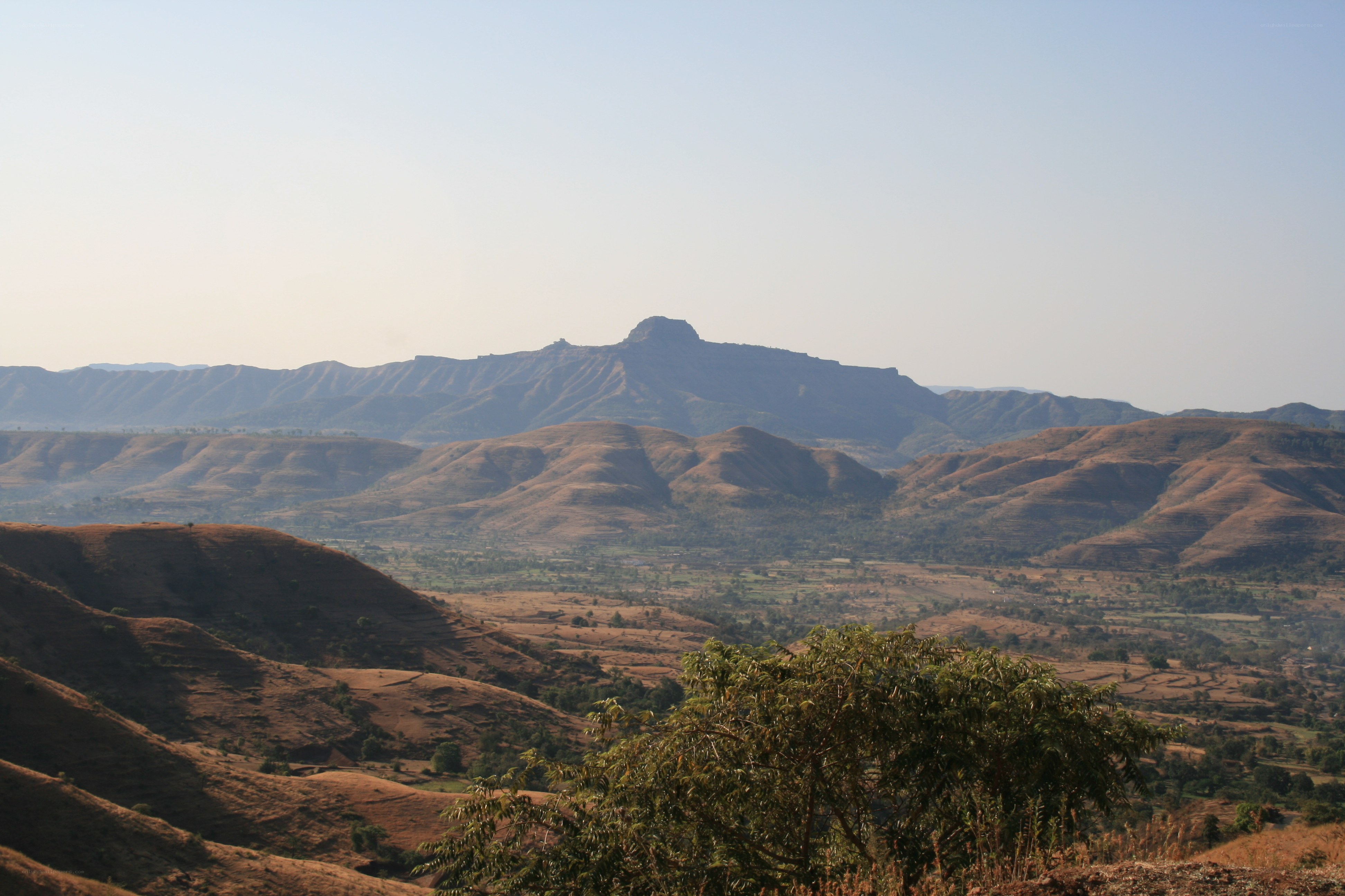 Hills and mountains landscape