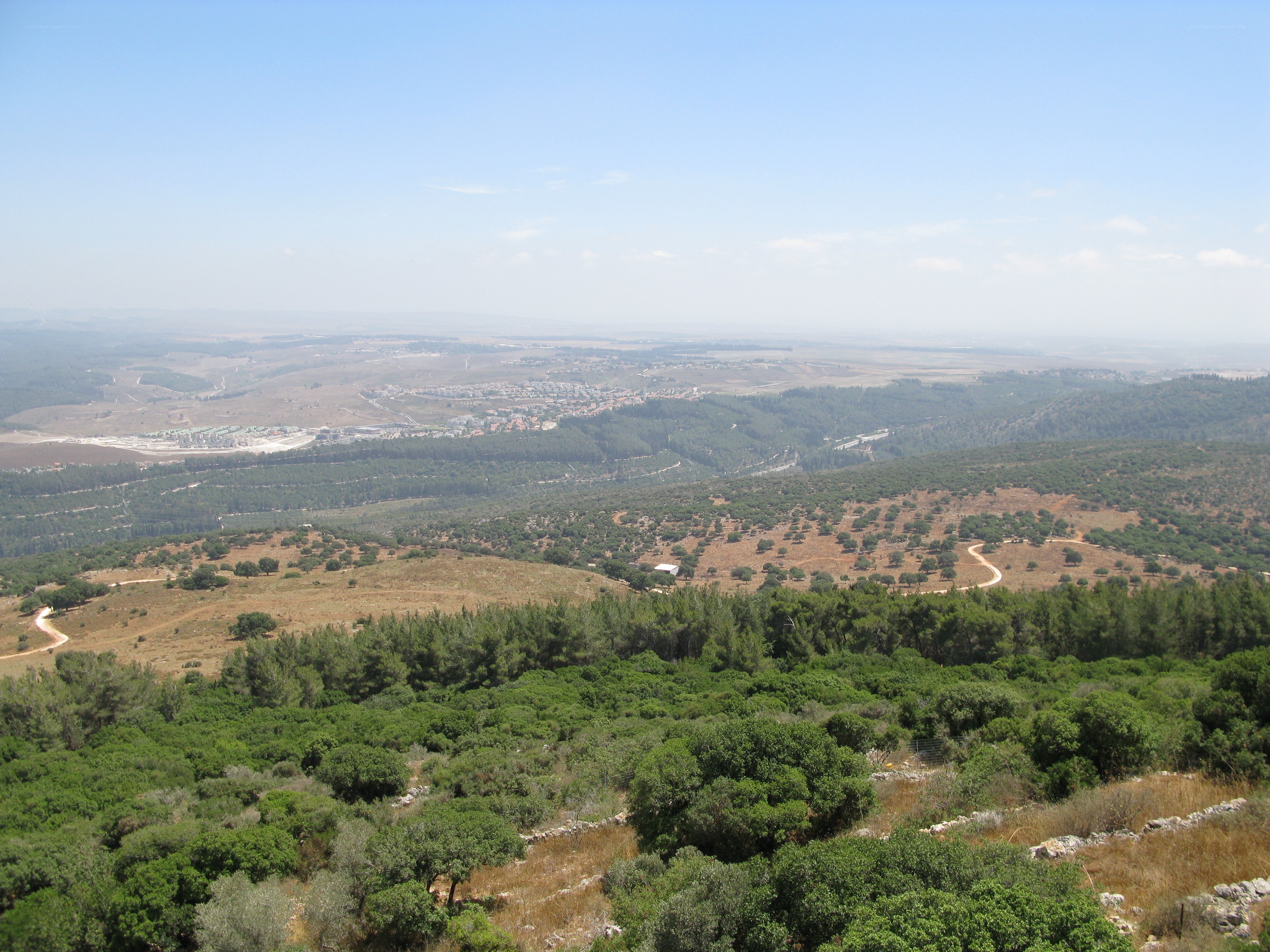 Hills and valley landscape