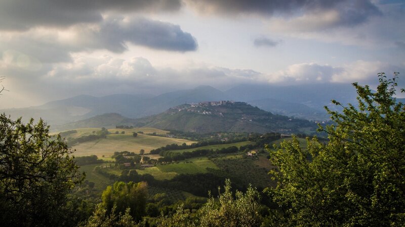 Hills of Tuscany landscape