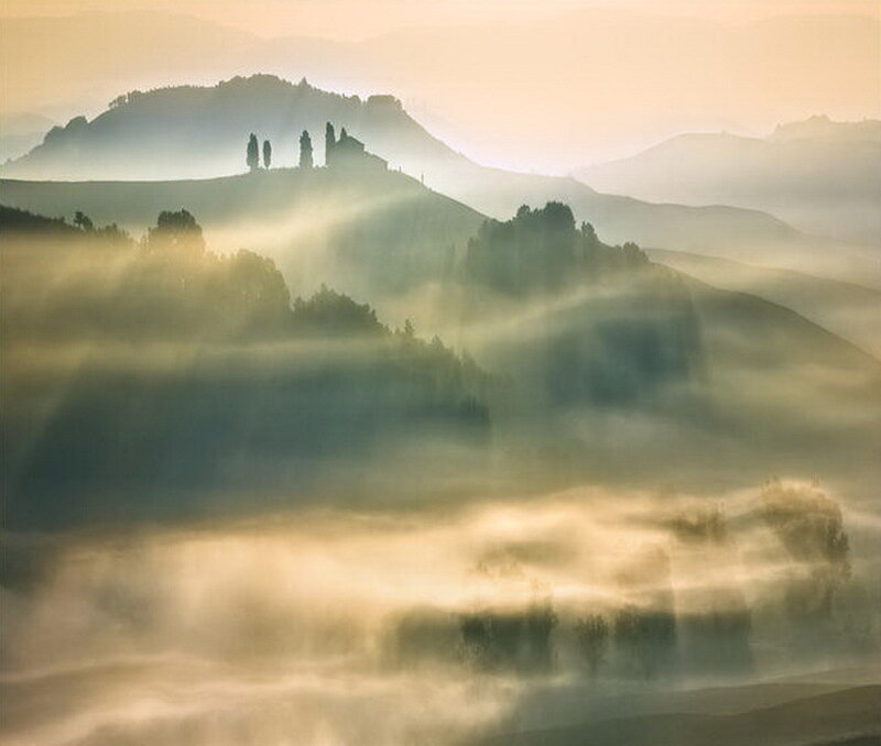Hills with Morning Fog