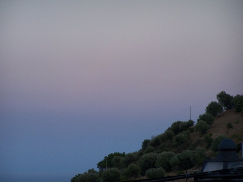 Hillside at dusk