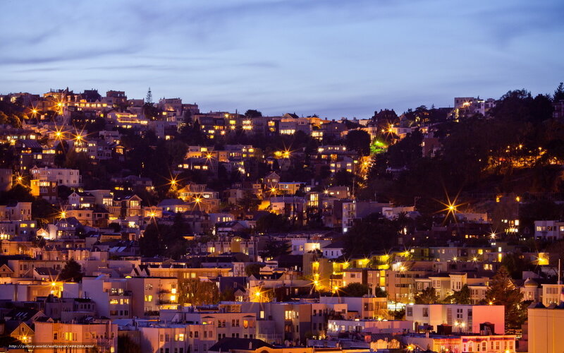 Hillside City at Dusk
