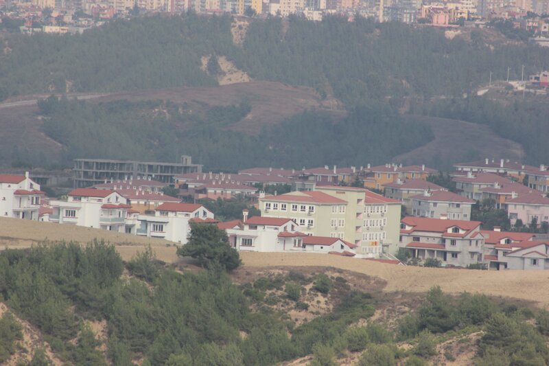 Hillside residential area