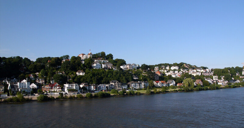 Hillside town by the river
