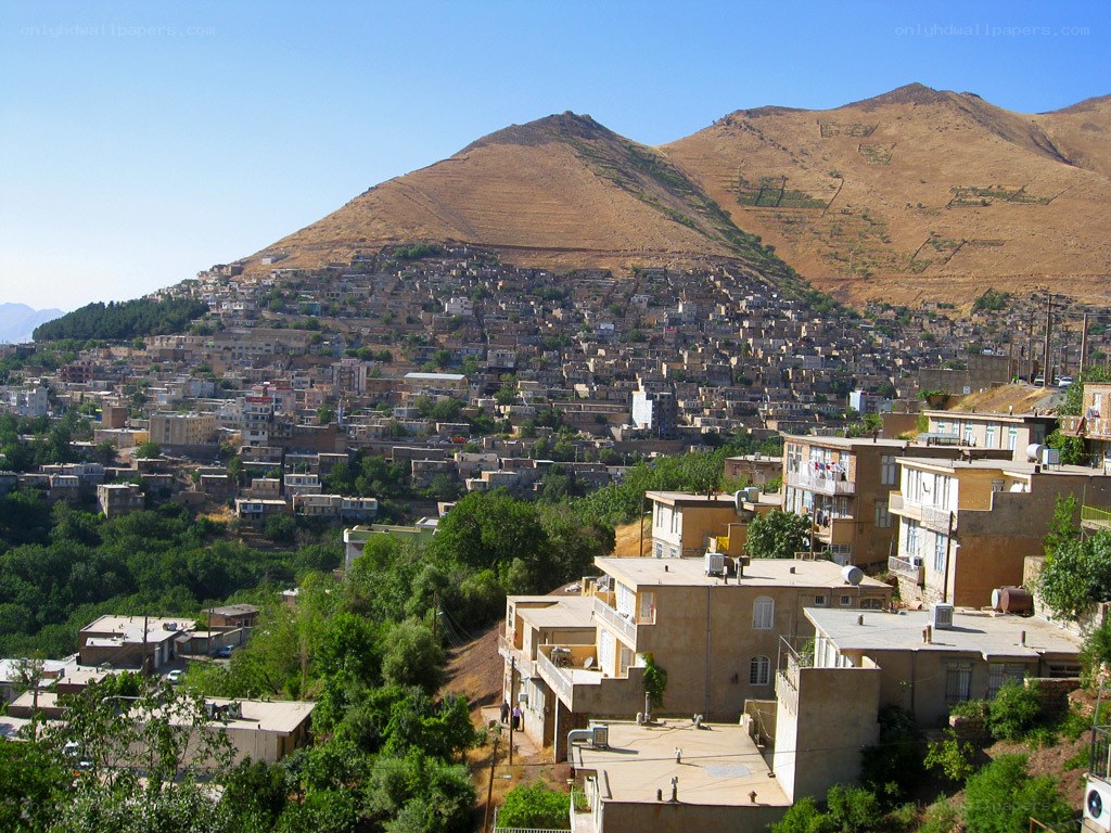 Hillside town in Iran