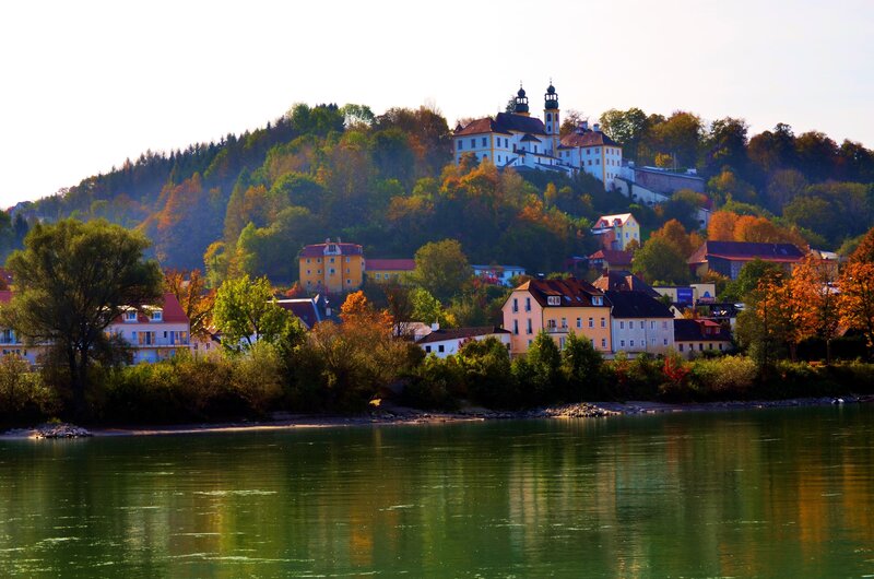Hillside Town with Church