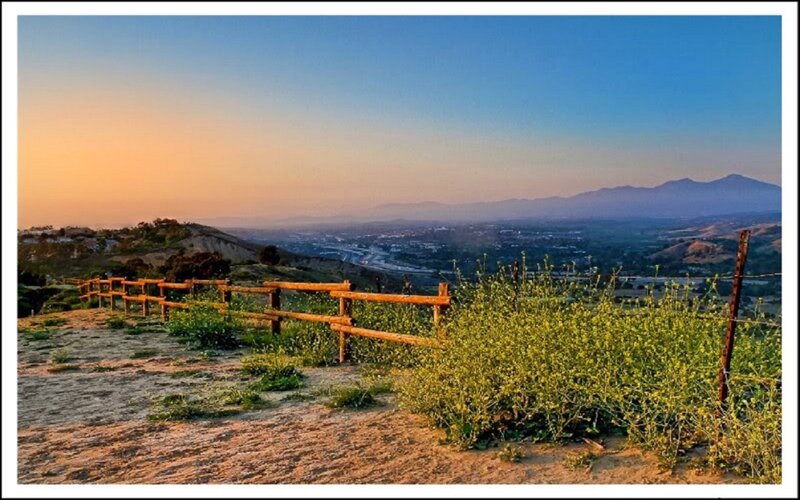 Hillside View at Sunset