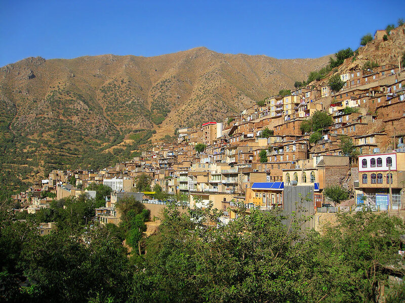 Hillside village in Iran