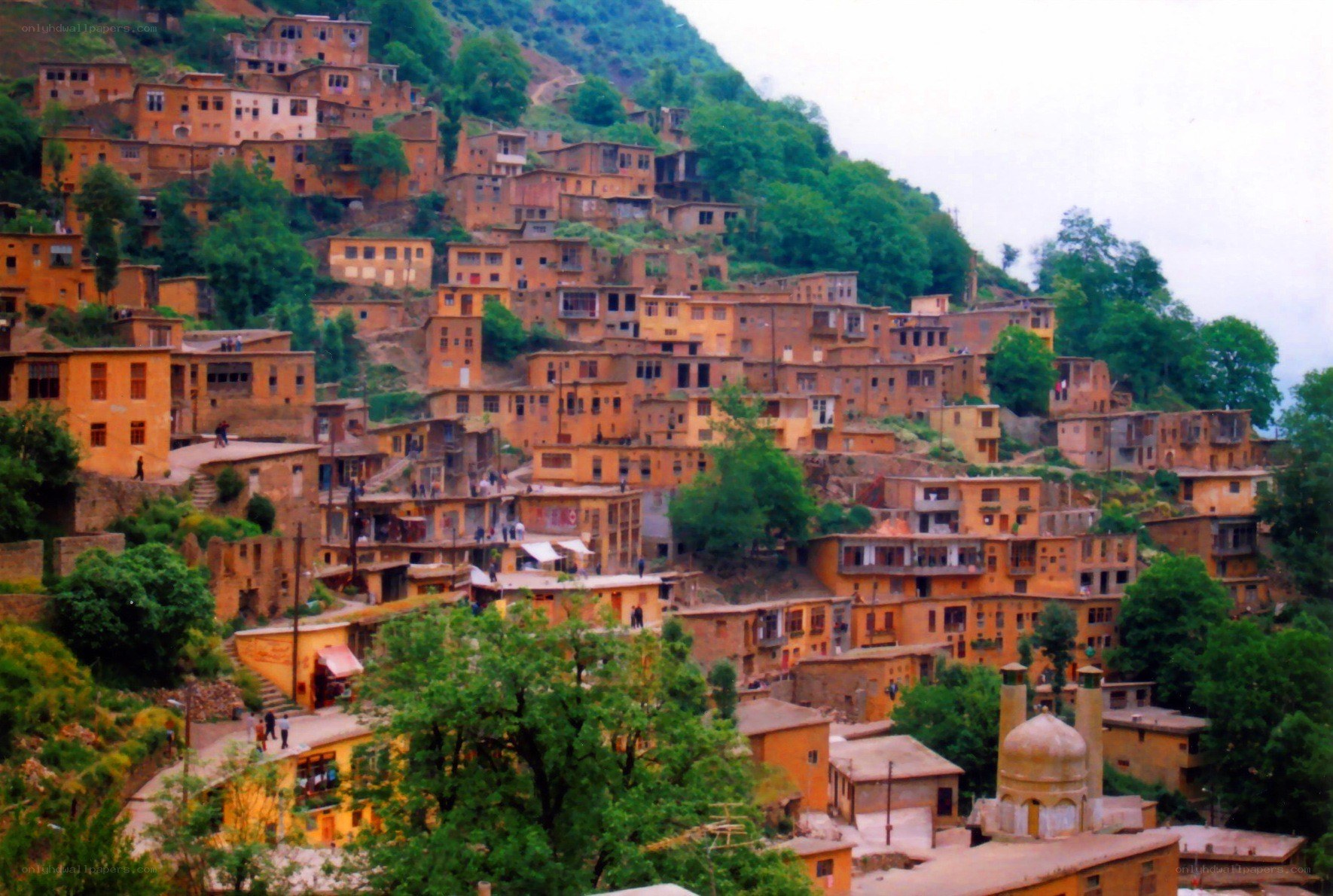 Hillside village in Iran