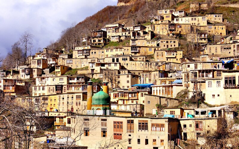 Hillside Village with Mosque
