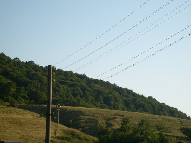 Hillside with Power Lines